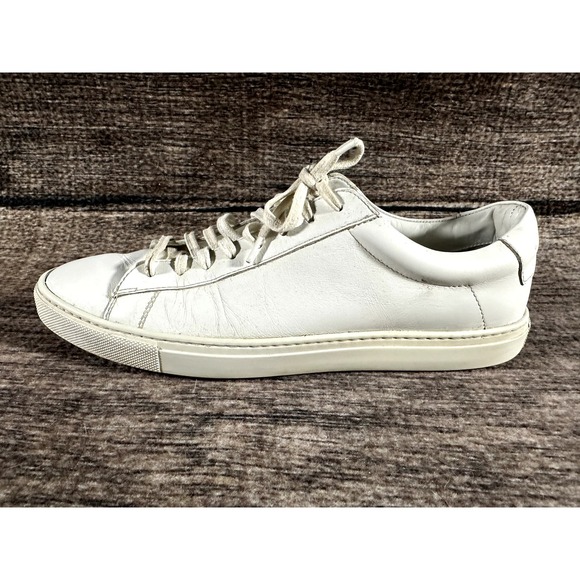 Oliver Cabell Low 1 off-White Mens Italy Leather Shoe sneaker Size 42, US 9 - Picture 9 of 10
